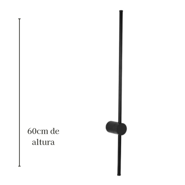 Arandela Led Sword 12W 60Cm Preta - Image 2