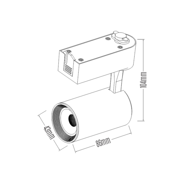 Spot de Led 5W Para Trilho Eletrificado BR2038 LEDSBR - Image 4