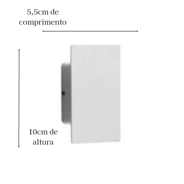 Arandela Led Zaimo Facho Duplo - Branco 2W 3000K - Image 2
