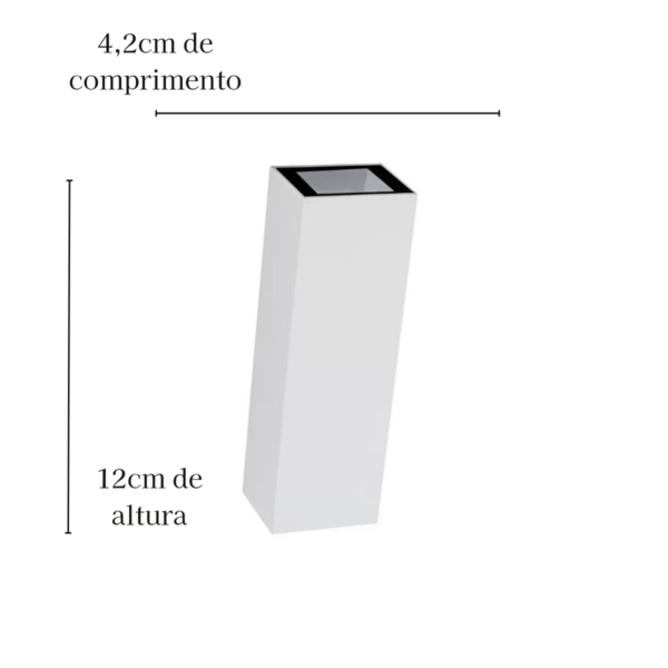Kit 10 Arandelas Led Vary 5W 3000K Branca - Image 2