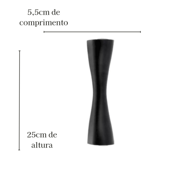 Arandela Led Nara Facho Duplo 3000K 6W Bivolt Preto - Image 2