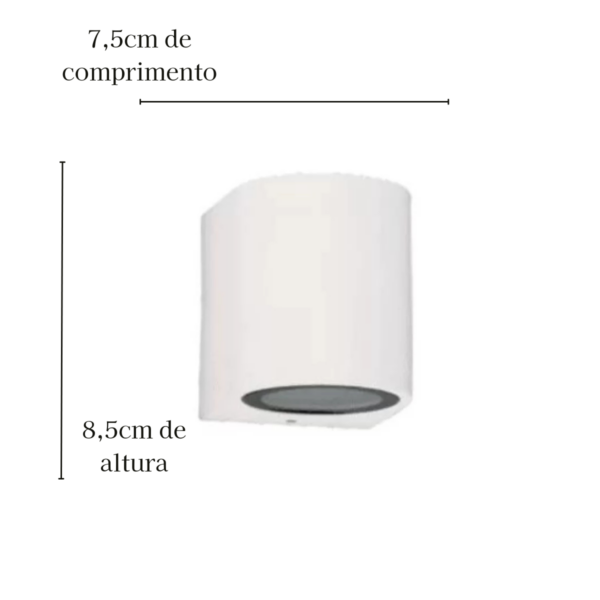 Arandela  Atlas 1 Lâmpada - Branco Mr16 Gu10 - Image 2