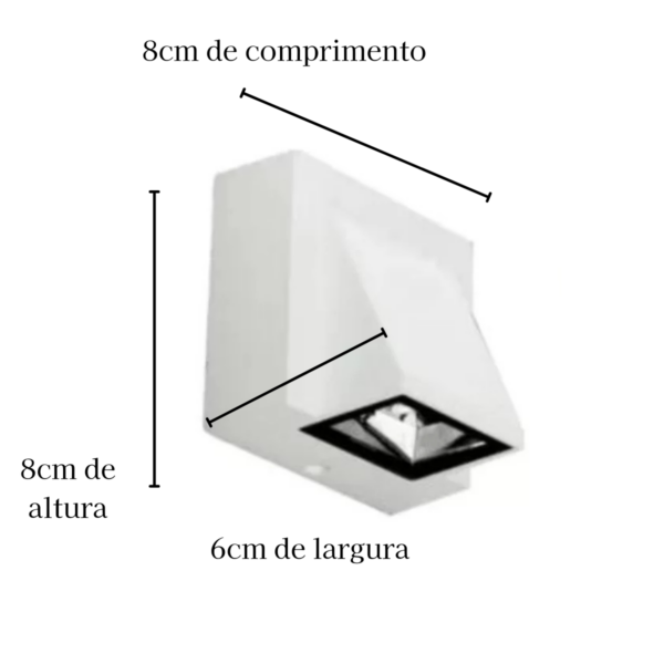 Arandela Led Pulse Facho Unico - Branco 3W 3000K - Image 3