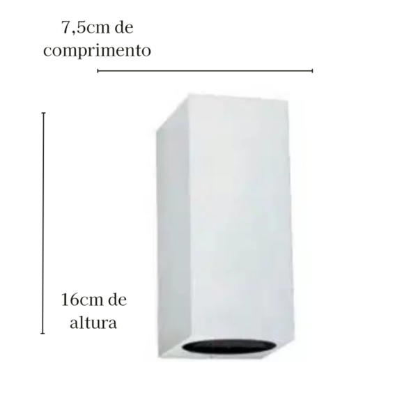 Arandela Orion Branco - Com Lâmpada Mr16 Gu10 Br Frio - Image 2