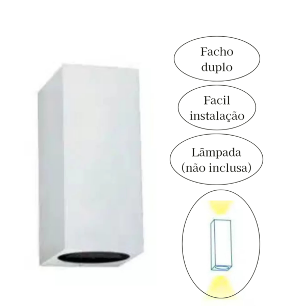 Arandela  Orion 1 Lâmpada - Branco Mr16 Gu10 - Image 3