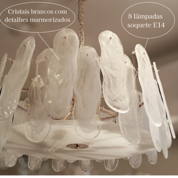 Lustre De Cristal Bled Gold 10L 80Cm - Image 3
