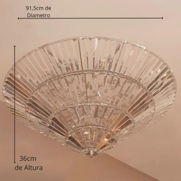 Lustre Cromado de Cristal  22L G9 - Image 3