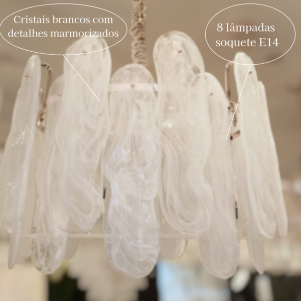Lustre De Cristal Bled Gold 8L 60Cm - Image 3