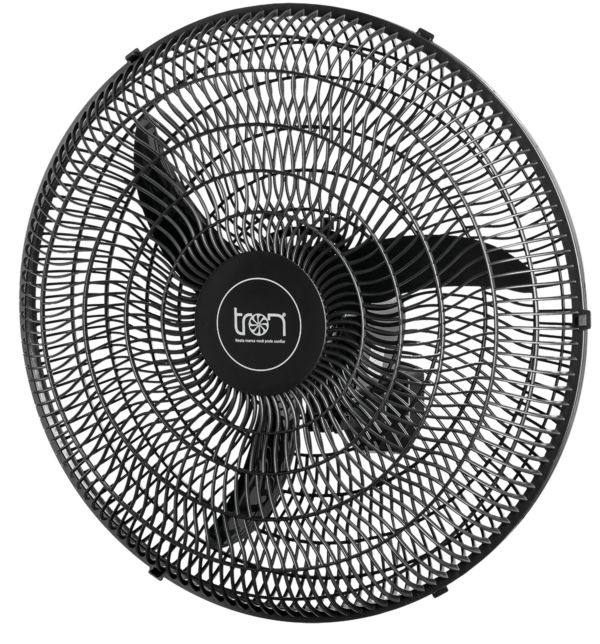 TRON - VENTILADOR DE PAREDE 60CM GRADE PLÁSTICA PRETO TRON 140W