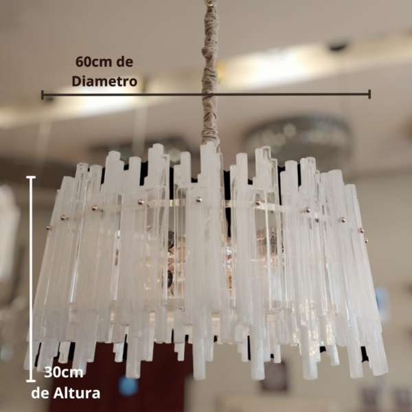 Lustre De Cristal Cassonne 10L – Luxo E Brilho Para Sala - Image 2