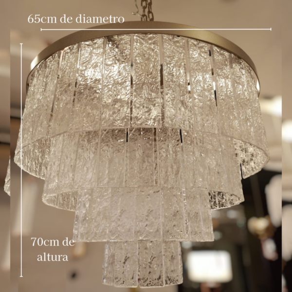 Lustre De Cristal Vernazza 65Cm 10L 4 Níveis - Image 2