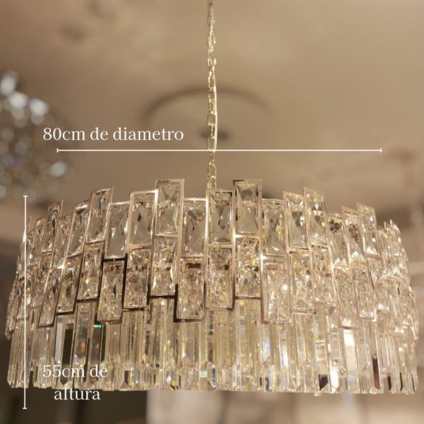 Lustre De Cristal Perast Gold 14L E14 D80Cm - Image 2