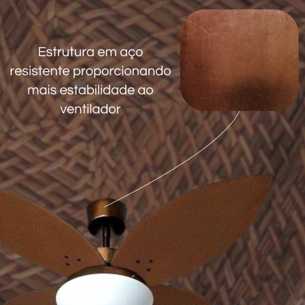 Ventilador de Teto Capadócia Tabaco - 220v - Tron - Image 3