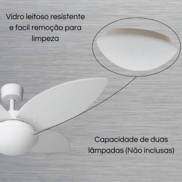 Ventilador de Teto Capadócia Branco  - 220v - Tron - Image 2