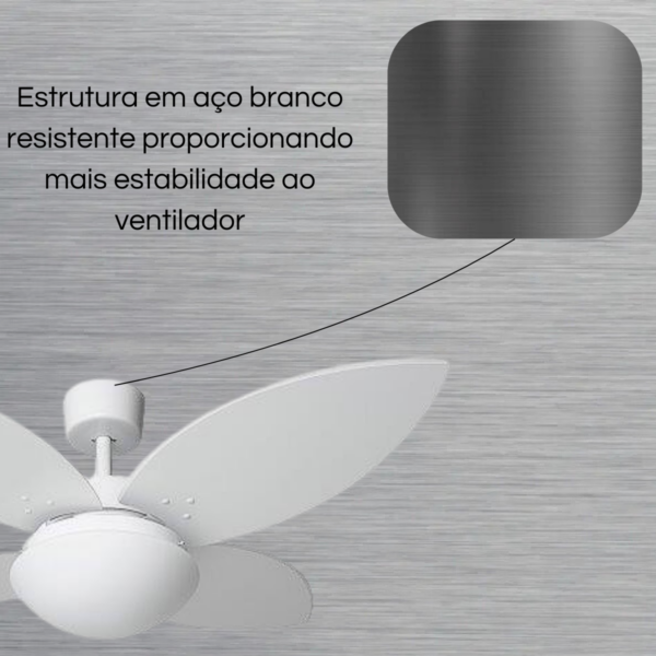 Ventilador de Teto Capadócia Branco  - 220v - Tron - Image 3