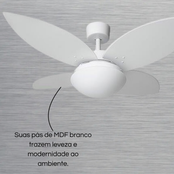 Ventilador de Teto Capadócia Branco  - 220v - Tron - Image 4