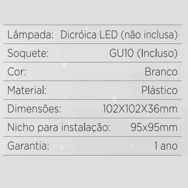 Spot de Embutir MR16 Recuado - BR2029 - LEDSBR - Image 3