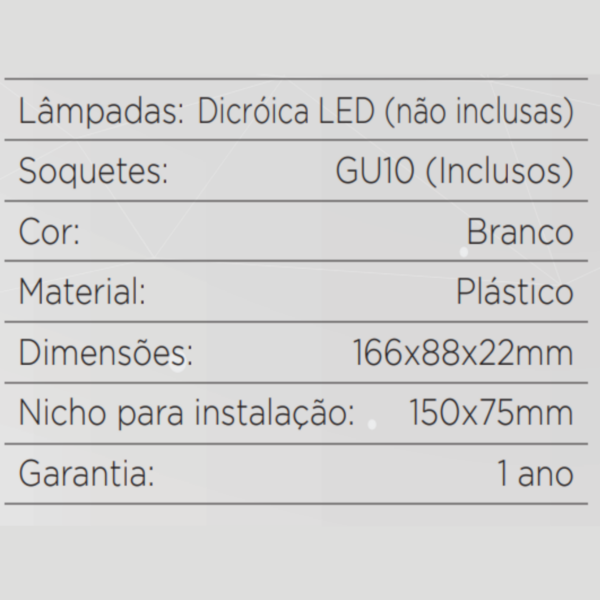 Spot de Embutir Duplo MR16 - BR2033 - LEDSBR - Image 3