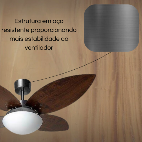 Ventilador de Teto Capadócia Imbuia - 127v - Tron - Image 4