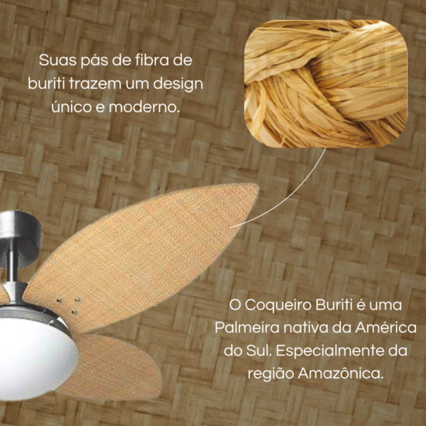 Ventilador de Teto Capadócia Buriti - 220v - Tron - Image 2