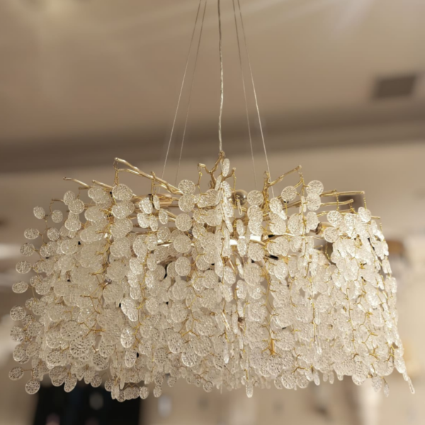 Lustre De Cristal Zermatt Gold 13L E14 D80Cm