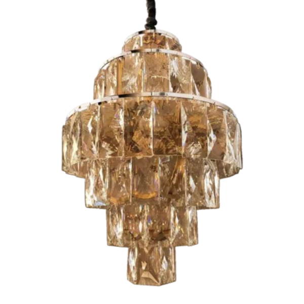 Lustre Lisse Cromado Cristal 12L E-14 Ø500 x H640mm - Image 2