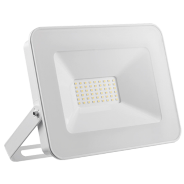 Kit C/3 Refletores Led 10W Br. Bivolt Branco Quente 3000K