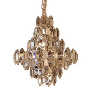 Lustre De Cristal Davos Rose 6L E14 D45Cm